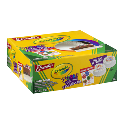 Friendly's Crayola Decorate Your Own Ice Cream Cake