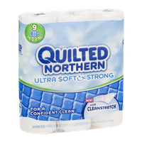 Quilted Northern Bathroom Tissue Ultra Soft & Strong With Cleanstretch