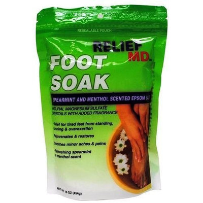 Relief MD Foot Soak Spearmint and Menthol Epsom Salt, 16 oz