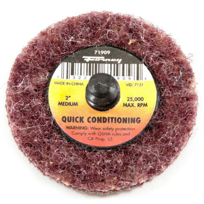 Forney 71909 Surface Prep Pad Quick Change Medium Grit 2-Inch