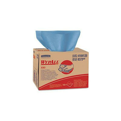 Kimberly Clark Blue WypAll X80 Towels in Brag Box