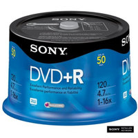 Sony 16x DVD+R 4.7GB Discs - 50 Pack Spindle