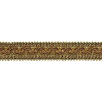 DecoPro Baroque Collection Trims BROWN GOLD Baroque Collection Gimp Braid 1-1/4