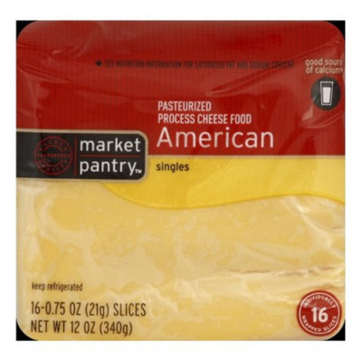 Market Pantry American Cheese Singles - 16 ct. 12 oz.