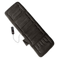 Comfort Products 10-Motor Massage Mat with Heat - Charcoal