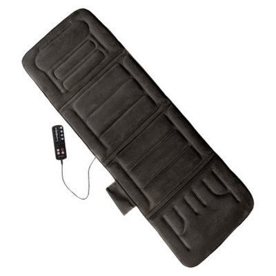 Comfort Products 10-Motor Massage Mat with Heat - Charcoal