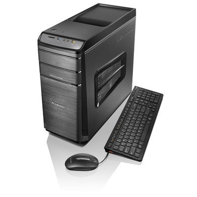 Lenovo K450e Desktop Computer - Intel Core I5 I5-4460 3.20 Ghz - Tower - Black Gray - 12GB RAM - 1TB Hdd - Dvd-writer - Nvidia Geforce Gt 720 - 2GB Graphics - Windows 8.1 64-bit - (57327392)
