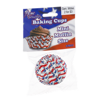 Acme International Baking Cups Mini Muffin Size Stars & Stripes