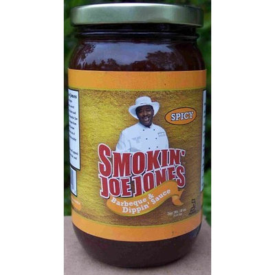 Spicy BBQ Sauce By Smokin' Joe Jones 18-oz. Net Wt. Glass Twin Pack Jar. Smokin' Joe Added a Little Cayenne and Black Pepper to the Original Mild Barbecue Sauce. Add to Ground Beef for a Tangy Hamburger or Meatloaf. No Msg, 0 Cholesterol, 0 Fats, No Preservatives.