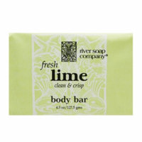 River Soap Company All Vegetable Body Bar Soap, Fresh Lime, 4.5 oz