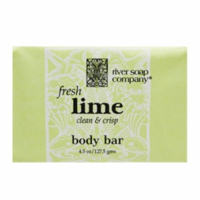 River Soap Company All Vegetable Body Bar Soap, Fresh Lime, 4.5 oz