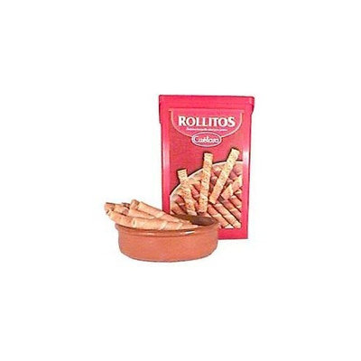Cuetara Rollitos Spanish Wafer Cookies - Barquillos (1 box - 8oz/225g)