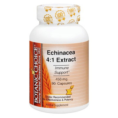 Botanic Choice Echinacea 4:1 Extract 450 mg Herbal Supplement Capsules