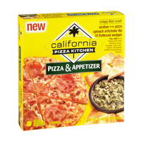 California Pizza Kitchen Crispy Thin Crust Pizza & Spinach Artichoke Dip Appetizer