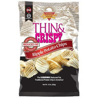 Michael Season's Reduced Fat Ripple Potato Chips, 8 Ounce Bags (Pack of 12)