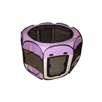 Bestpet Purple Pet Dog Cat Tent Puppy Playpen Exercise Pen M