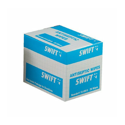 Swift First Aid Antiseptic Wipes - antiseptic wipes 20/bx (Set of 10)
