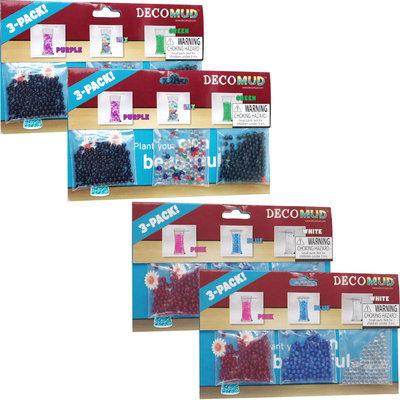 Trademark Deco Mud - 12 pk. - Purple, Mix, Green, Pink, Blue, White