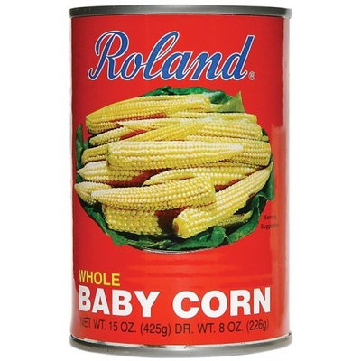 Roland Medium Whole Baby Corn, 15-Ounce Cans (Pack of 24)