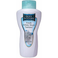 Fresh White Musk Fantasy by Parfums De Coeur for Women. Fragranced Moisturizing Body Wash 15 Oz / 443 Ml