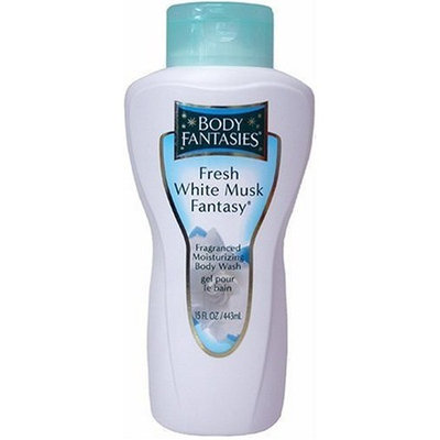 Fresh White Musk Fantasy by Parfums De Coeur for Women. Fragranced Moisturizing Body Wash 15 Oz / 443 Ml