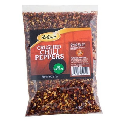 Roland Crushed Dried Red Chili Peppers, 4-Ounce (Pack of 10)