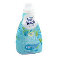 Final Touch Fresh Expressions Ultra Fabric Softener Happy Blue Lotus & Sunshine