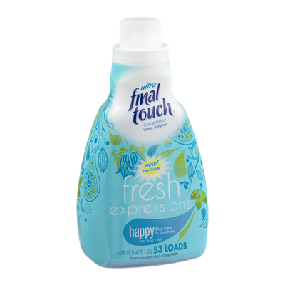 Final Touch Fresh Expressions Ultra Fabric Softener Happy Blue Lotus & Sunshine