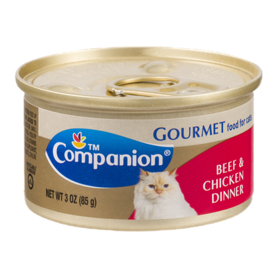 Companion Gourmet Food for Cats Beef & Chicken Dinner 3 OZ
