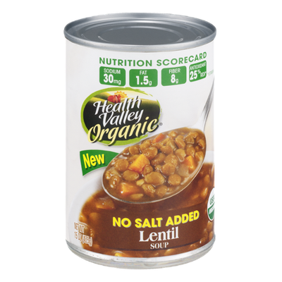 Health Valley Organic Soup Lentil No Salt Added