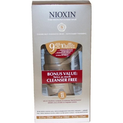 Nioxin Maintenance Kit, System 8 (Cleanser 8.5 Ounce, Scalp Treatment 3.4 Ounce, Scalp Therapy 4.2 Ounce)