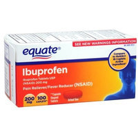 Equate - Ibuprofen Pain Reliever/Fever Reducer 200 mg, 100 Coated Caplets (Compare to Motrin IB)