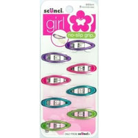 Scunci 3Cm Oval Clippies 8 Pk (3-Pack)