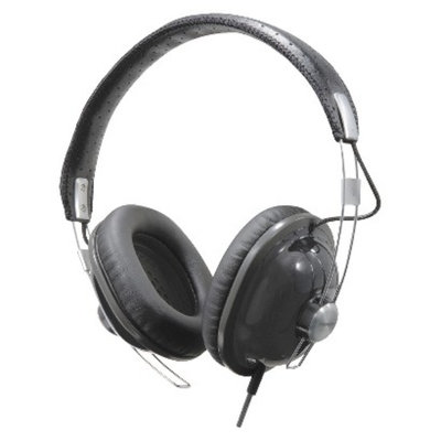 Panasonic RetroStyle Monitor On-the-Ear Headphones - Black (RP-HTX7-