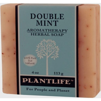 Plantlife Double Mint 100% Pure & Natural Aromatherapy Herbal Soap- 4 oz (113g)