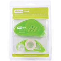 American Crafts This To That Adhesive Runner W/Refill Solid 64ft Total