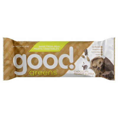 Good Greens Wellness Bar Gluten Free Chocolate Peanut Butter 1 Bar
