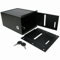 Trademark Global Games Trademark Poker Black Steel Toke Box with Lock - Under Table mount