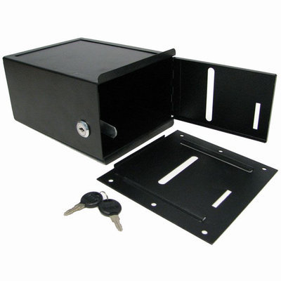Trademark Global Games Trademark Poker Black Steel Toke Box with Lock - Under Table mount