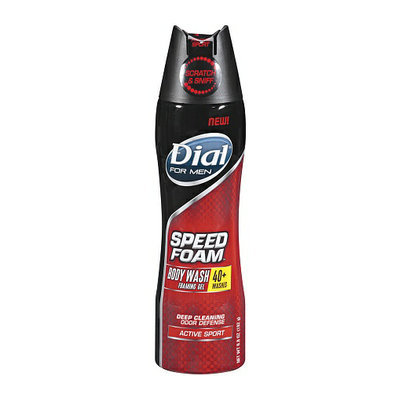 Dial® for Men Speed Foam Body Wash Foaming Gel Active Sport