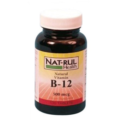 Natrul Health Vitamin B-12 500 Mcg Tablets - 100 Ea