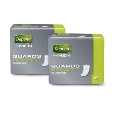 DEPEND Depend For Men Maximum Absorbency Incontinence Pads - 104 Count