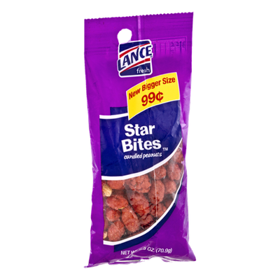 Lance Candied Peanuts Star Bites