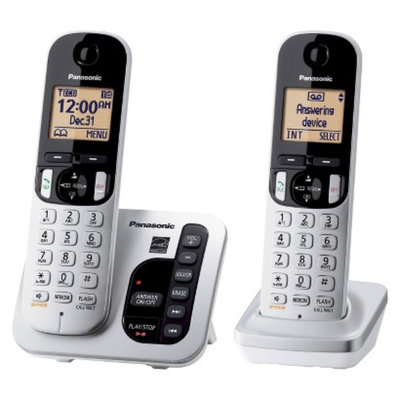 Panasonic DECT 6.0 Plus Cordless Phone System (KX-TGC222S) with