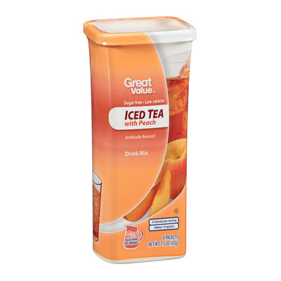 Great Value : Iced Tea With Peach Drink Mix