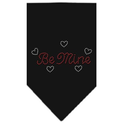 Mirage Pet Products Be Mine Rhinestone Bandana, Small, Black