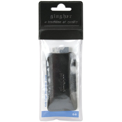 Gingher Knife Edge Scissors Sharpening Stone With Leather Sheath