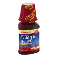 Walgreens Nighttime Cold/Flu Relief Cherry Flavor
