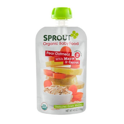 Sprout Pear Oatmeal, Maple & Carrot, 4.5 oz