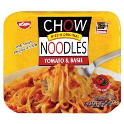 Nissin Microwavable Chow Noodles Tomato & Basil 3.63 oz
